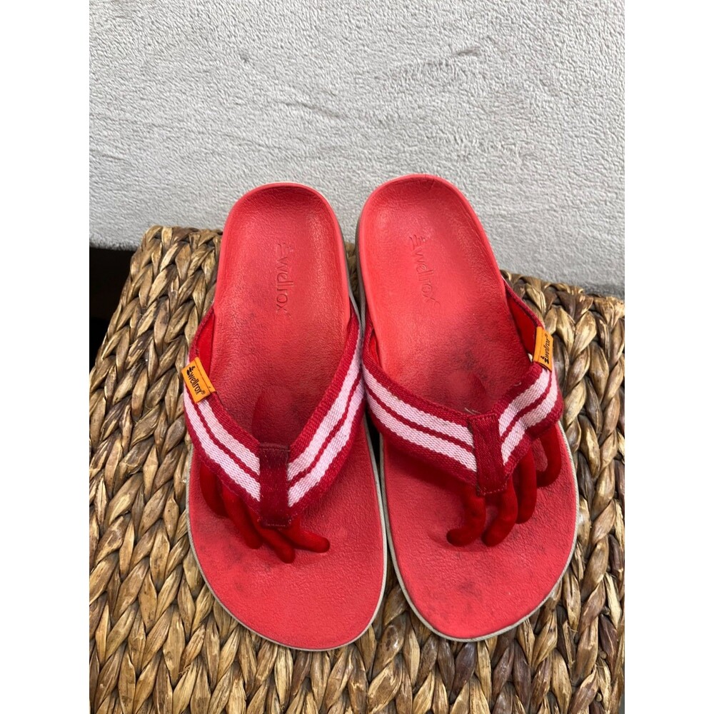 Wellrox Casey Vegan Evo Sandals Women’s Size 8 EU 40 Red Slip On